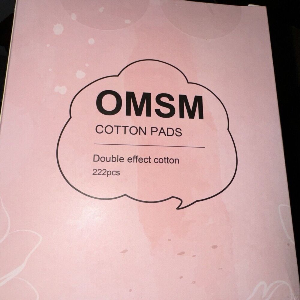 OMSM Cotton Pads Facial Lip Eye Makeup Remover Pads 100% Pure Cotton Box Of 222